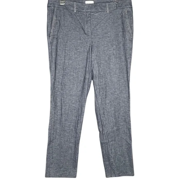 Marella Amedea Trousers Cropped In Navy Size 12 - Picture 2 of 8